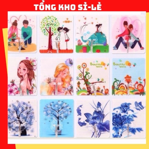 Móc Dán Tường Siêu Dính, Móc Dán Tường In Hình Độc Đáo 88126 TỔNG KHO SỈ 88