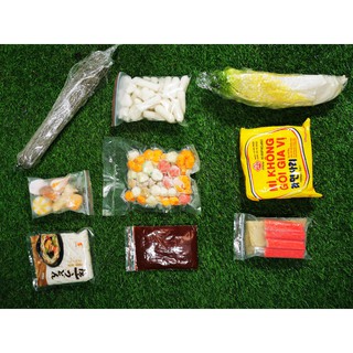 Set lẩu tteokbokki đặc biệt 4-5 người ăn (lẩu tok bánh gạo Hàn Quốc cay ngọt)