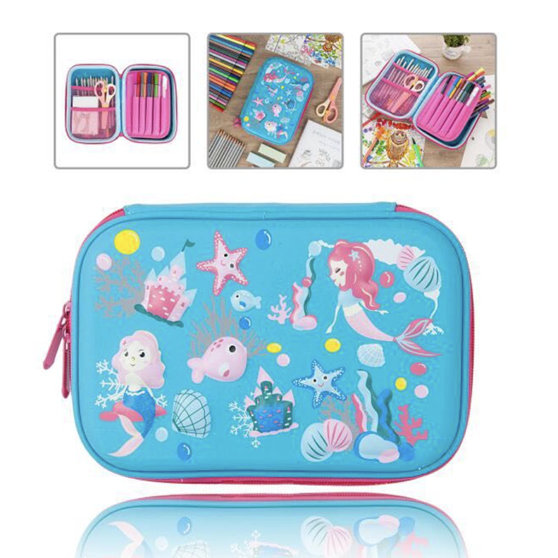 3d Túi đựng bút hộp bút vải to nhựa Bóp Viết Cho Học Sinh Eva