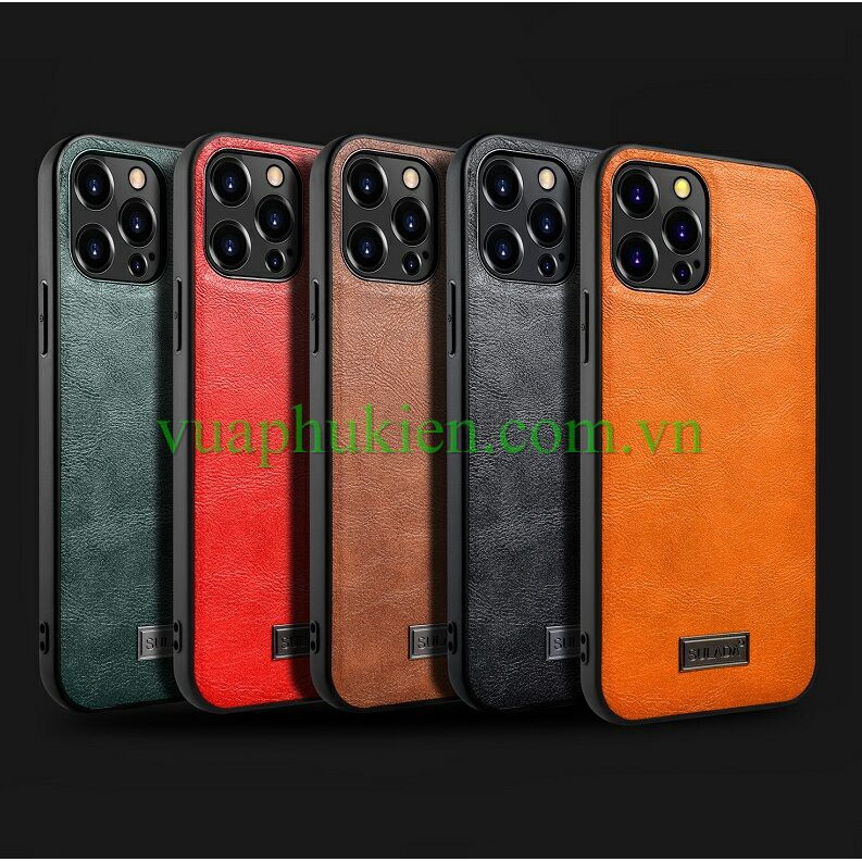 Ốp lưng da Sulada cho iPhone 12/13/14  nhập khẩu cao cấp - Vua Phụ Kiện
