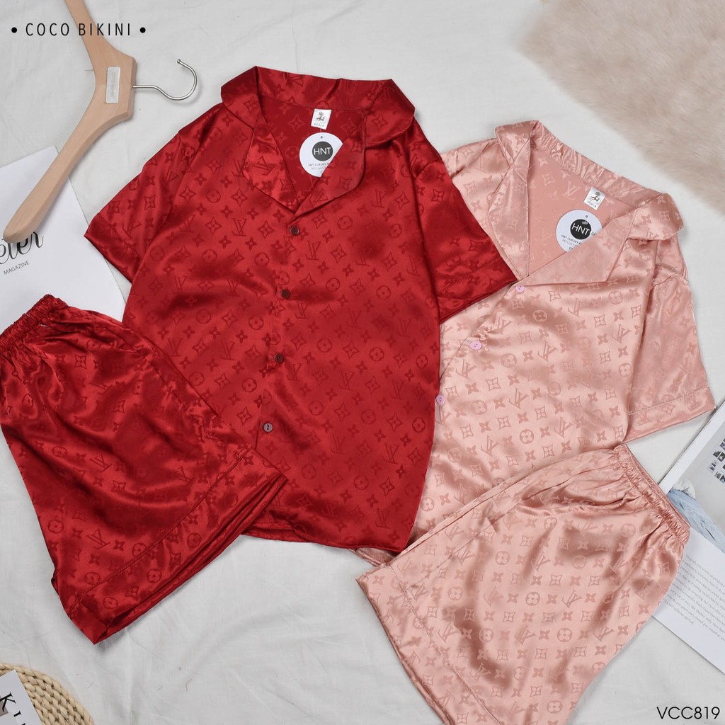 𝑪𝑶𝑪𝑶 𝑩𝑰𝑲𝑰𝑵𝑰 Bộ Đồ Ngủ - Đồ Mặc Nhà Lụa Gấm ( VCC819 ) | BigBuy360 - bigbuy360.vn
