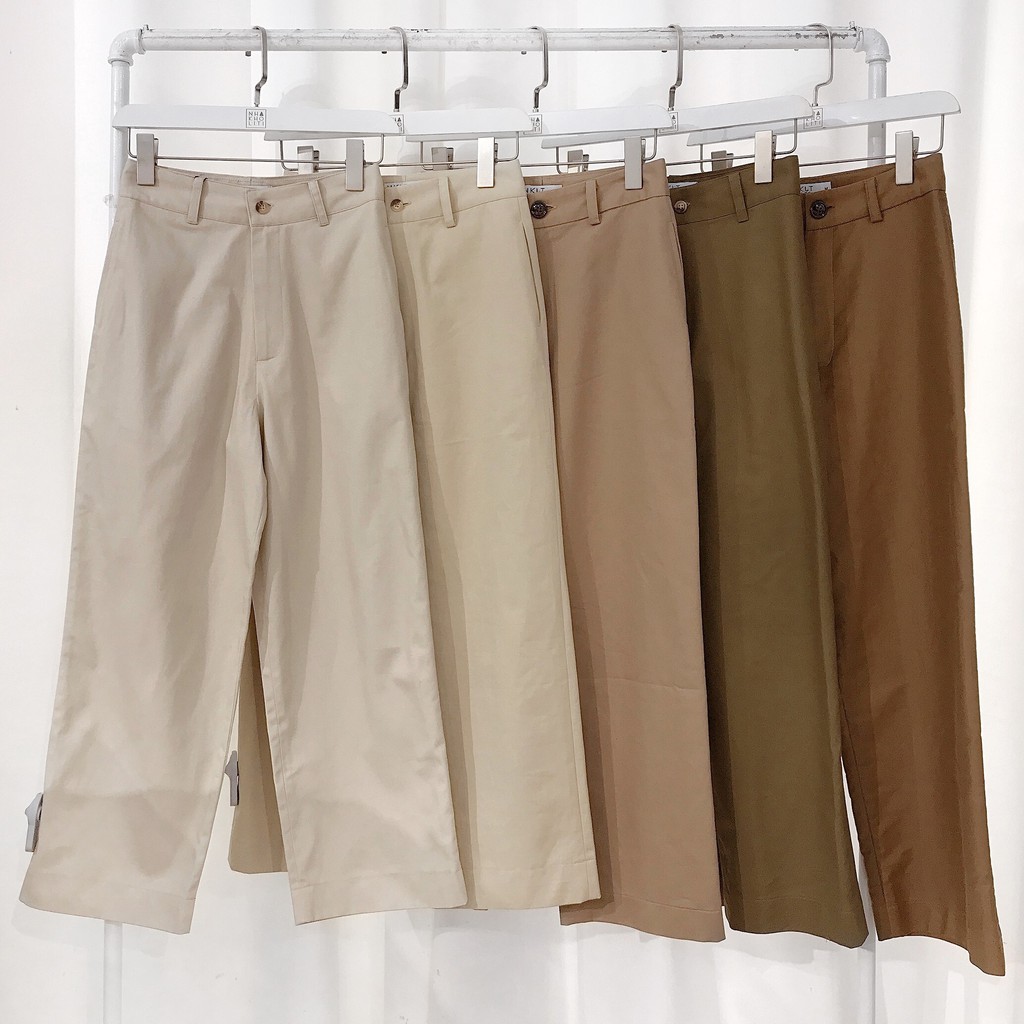 [Mã FADIRECT20 giảm 20K đơn 150K] Quần kaki ống rộng lửng TK - QTK044 | BigBuy360 - bigbuy360.vn