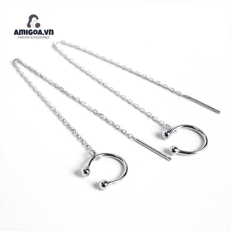 ✨✨Hoa Tai Dáng Dài Phối Tua Rua Phong Cách Hàn Quốc Cho Nữ