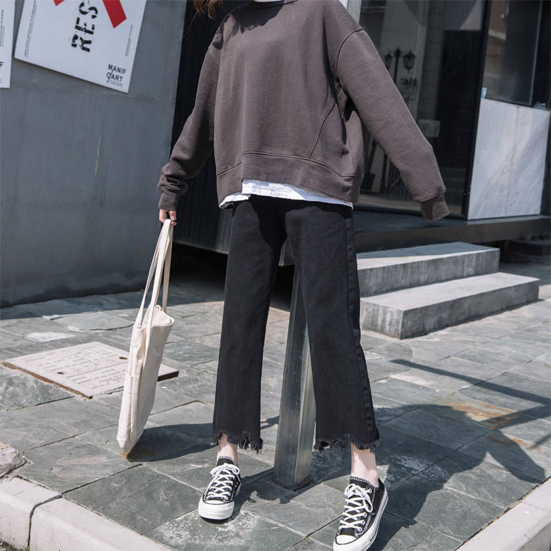 Quần Jeans Dài Ống Rộng Thời Trang Dành Cho Nữ
