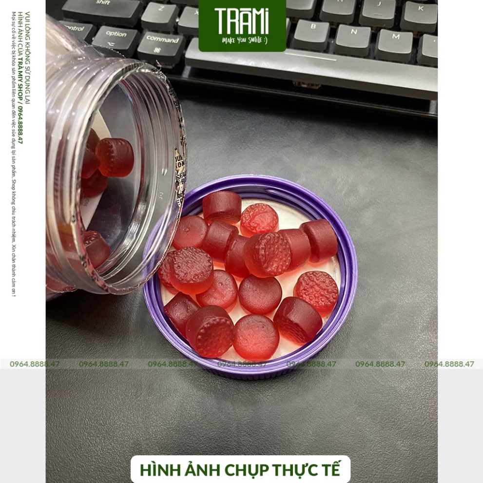 Kẹo Dẻo Vị Dâu Giúp Ngon Giấc Gummies Melatonin 5mg 180 Viên Natrol