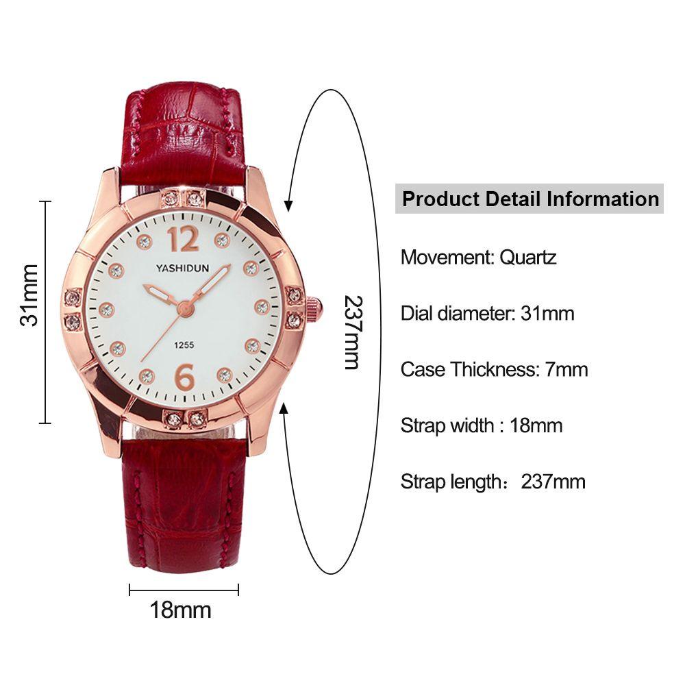 BSUNS Đồng Hồ Quartz Nữ Dây Da Thời Trang