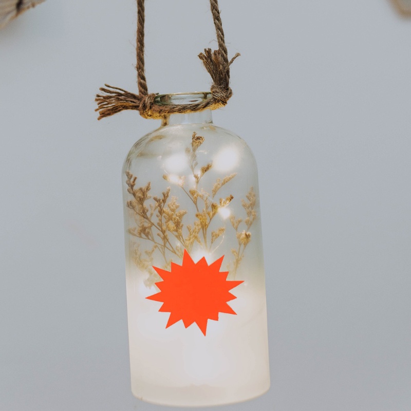 Bộ 500 Nhãn Dán Màu Sắc Huỳnh Quang Dùng Trang Trí Hộp Quà