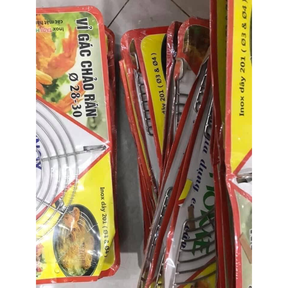 Vỉ Gác Chảo Chiên Đồ Ăn Bằng Inox Thông Minh 28cm | BigBuy360 - bigbuy360.vn