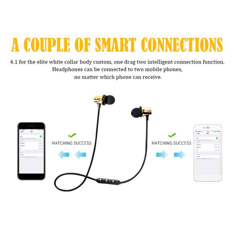 Tai nghe thể thao không dây Bluetooth 4.1 Xt11 chống nước bằng nam châm / rất tiện lợi | BigBuy360 - bigbuy360.vn