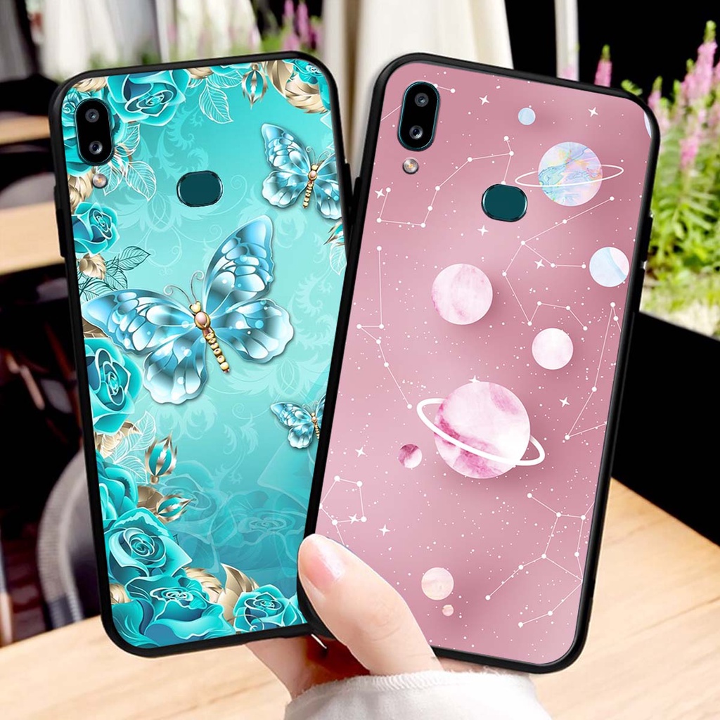 Ốp lưng Samsung A10S in hình hoa xinh xắn, hiện đại , thời trang ,phong cách