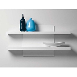 Kệ treo tường 2 thanh decor dài 40 x15 cm