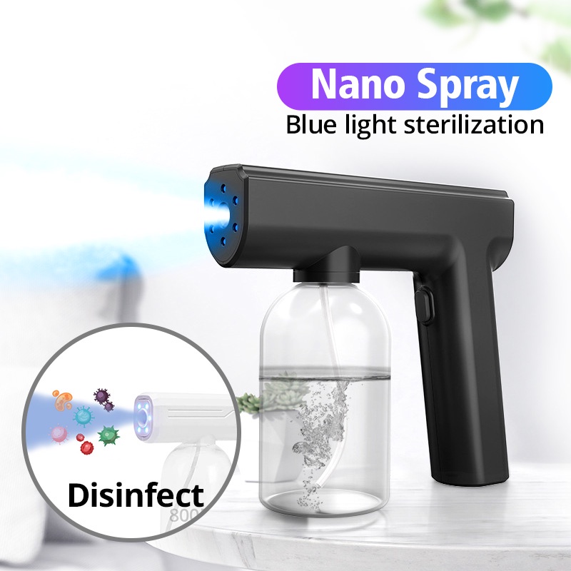 Súng phun khử khuẩn FONKEN nano ánh sáng xanh không dây cổng sạc Type-C