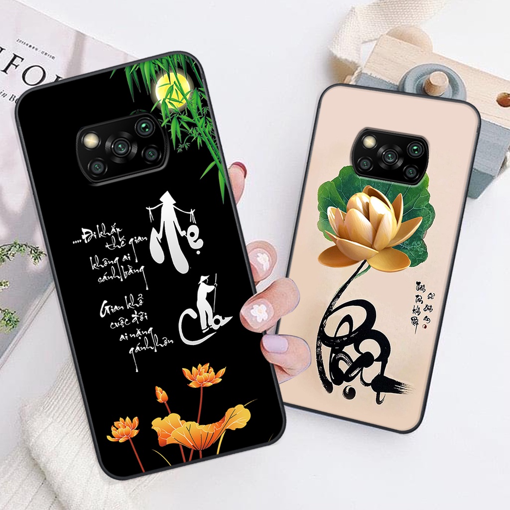 Ốp lưng Xiaomi POCO X3 / X3 PRO / X3 NFC in hình chữ tài chữ lộc, Cha Mẹ, bình an SIÊU ĐẸP