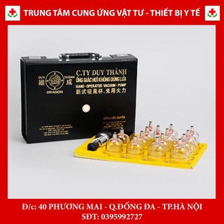 Bộ giác hơi không dùng lửa Duy Thành (vali đen) 15 LY GIÁC HƠI