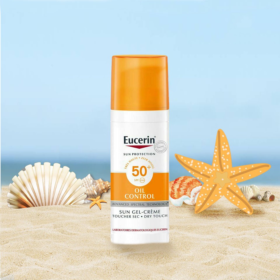 Kem chống nắng Eucerin Sun Gel-Cream Dry Touch Oil Control SPF50+