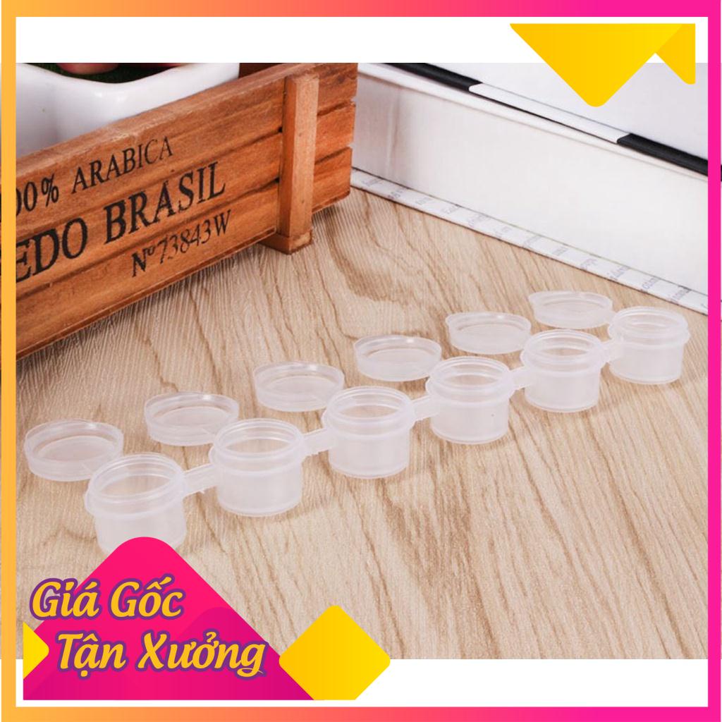 6 hủ nhựa đựng màu 2ml, 3ml, 5ml - Vỉ nhựa đựng màu - MỘC XINH