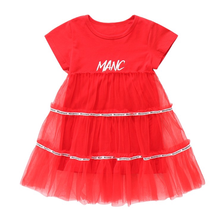 Cute Figure Print Dress For Girl