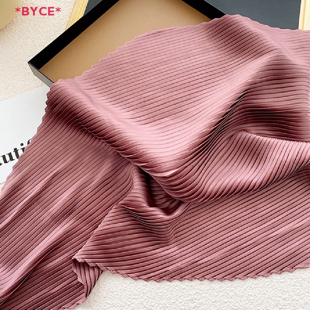 Khăn Quàng Cổ Xếp Ly Sa Hình Vuông Thắt Nơ Dành Cho Nữ Mới