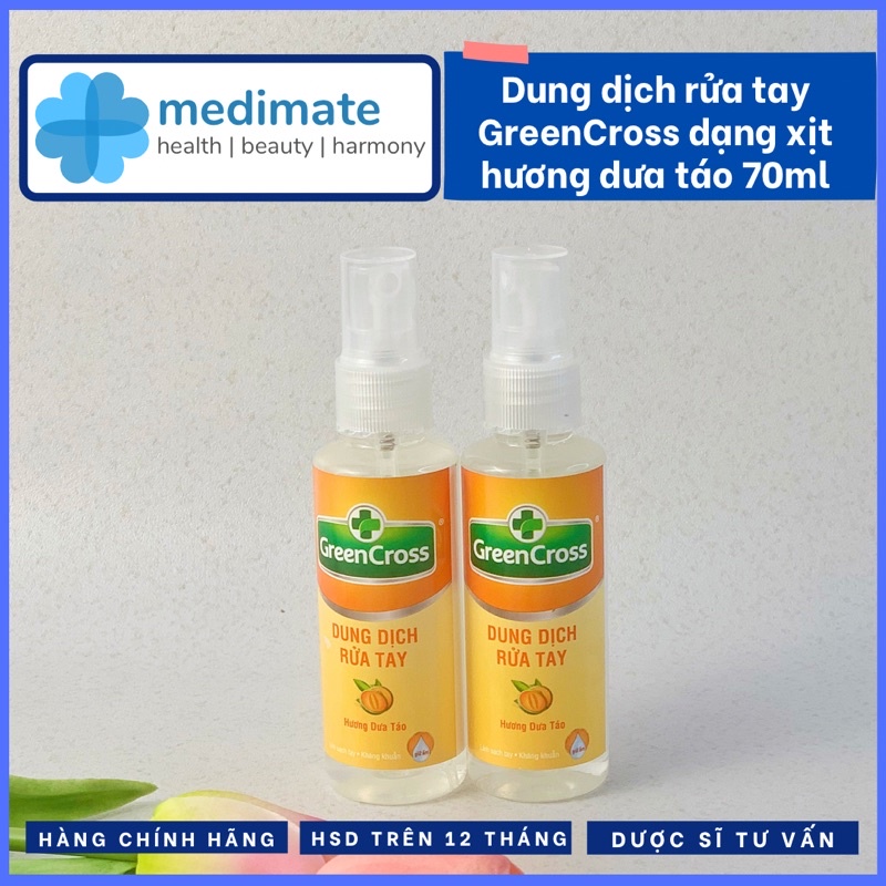 Xịt rửa tay diệt khuẩn GreenCross các loại