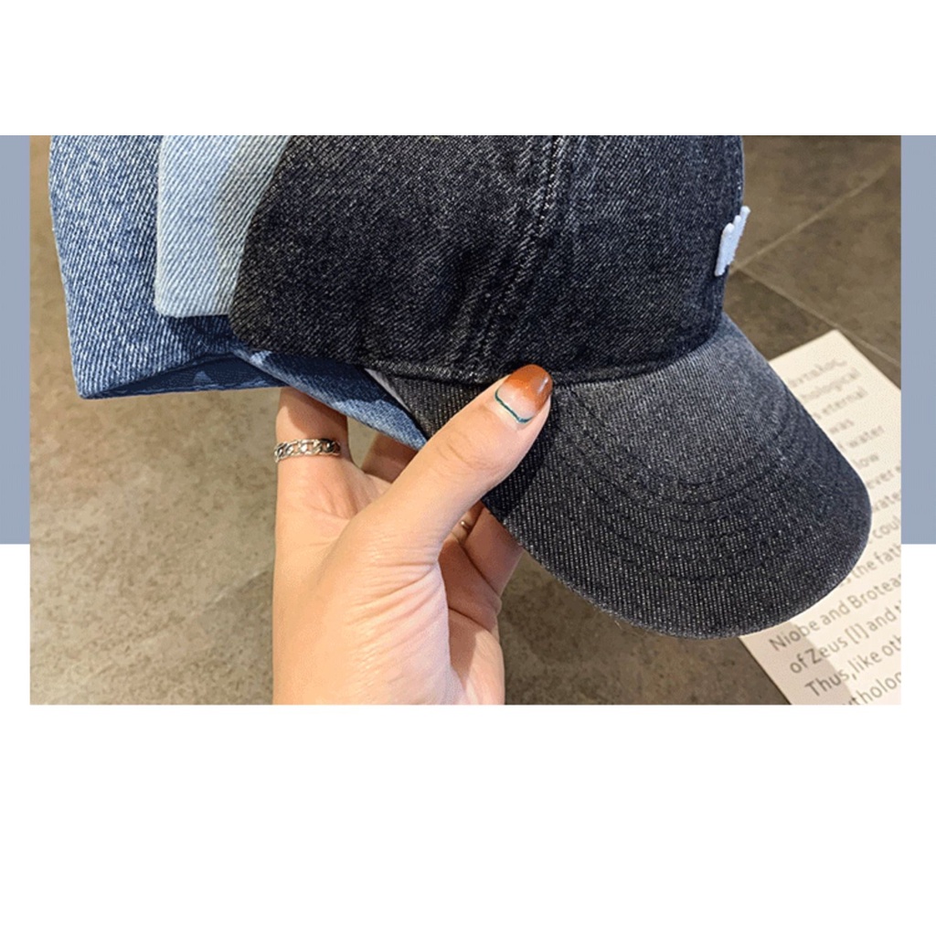 Mũ Lưỡi Trai Cao Bồi Thêu Chữ Thời Trang Hàn Quốc