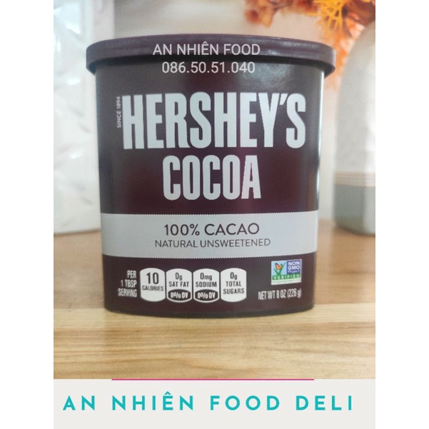 Bột Cacao Hershey's Cocoa Powder nhập khẩu từ Mỹ