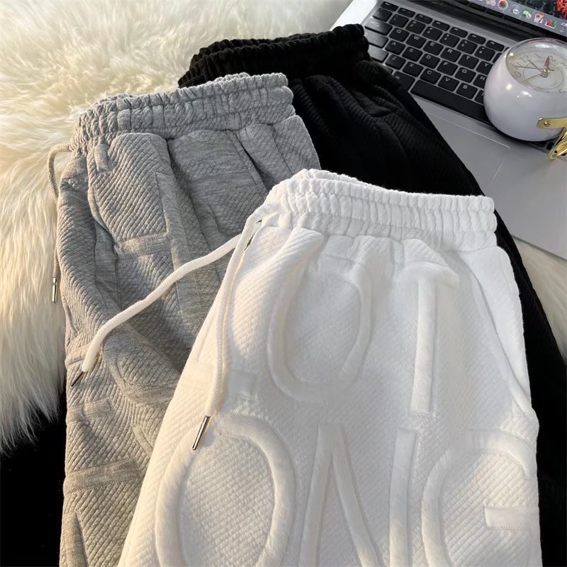 Quần Dùi Quần Short Nam Thể Thao Rộng   Màu Sắc Trơn Có Dây Rút Thêu Chữ Phong Cách Hàn Quốc Cho  Giới Unisex Fashion Quần ống Suông Nữ Bigsize Jogger Nam