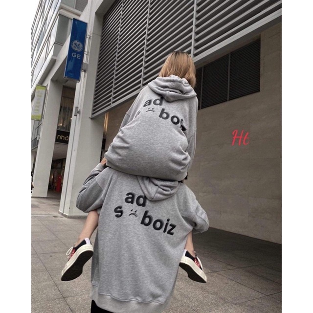 Áo khoác nỉ cotton xám Sad H2