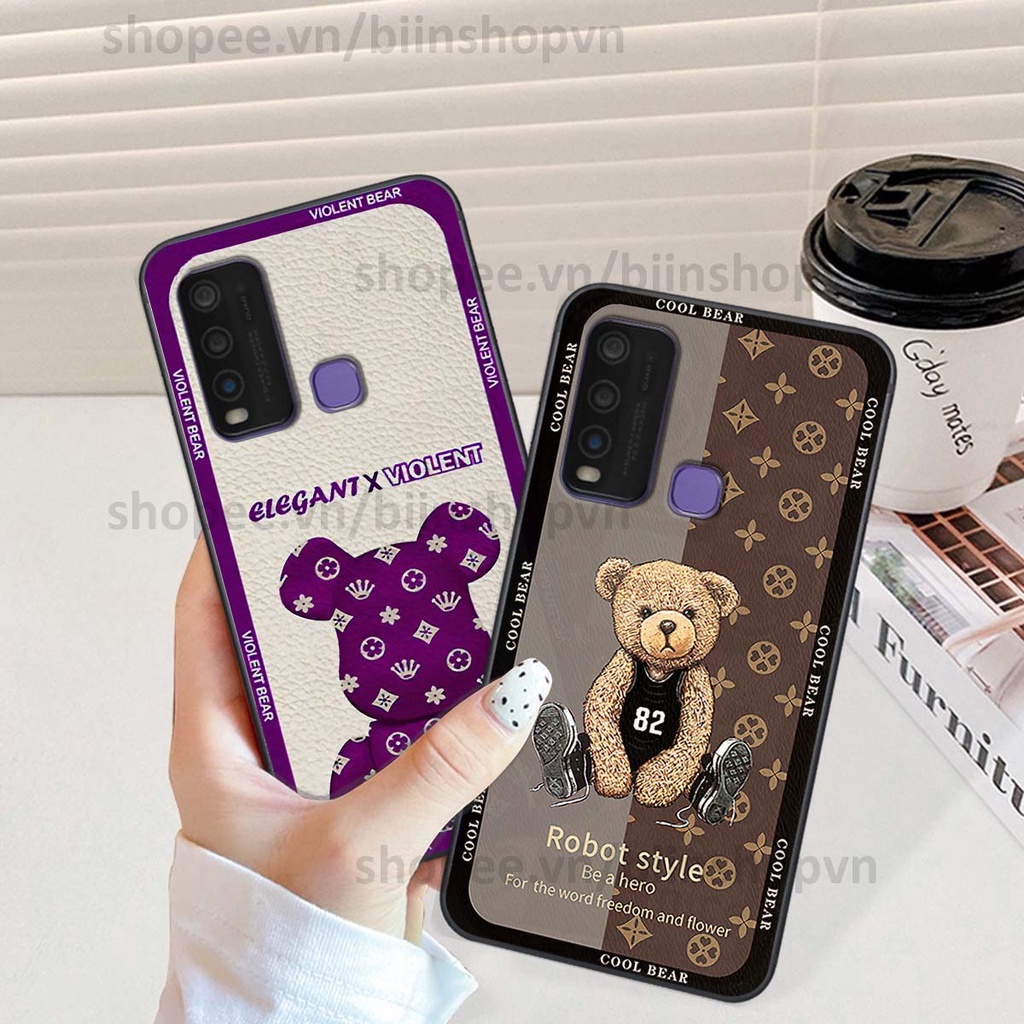 Ốp Vivo Y30 / Y50 hình gấu bear brick đẹp độc lạ, thời trang, cá tính