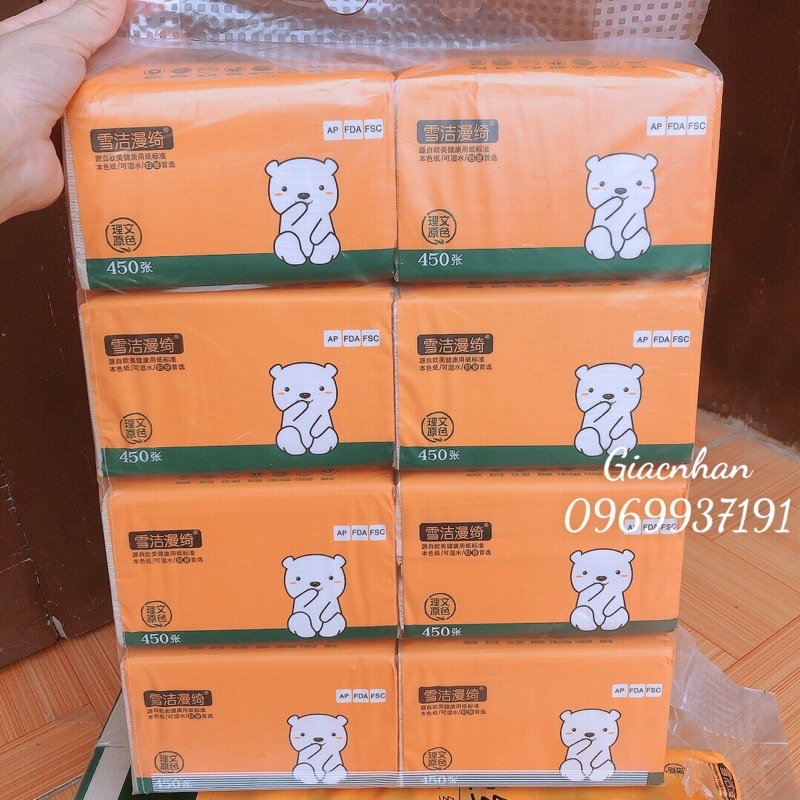 ( BÁN LẺ) GIẤY ĂN GẤU TRÚC HÀNG NỘI ĐỊA CAO CẤP