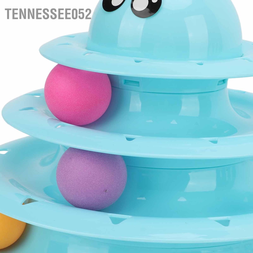 Tennessee052 Đồ chơi con mèo lăn 3 tầng Tháp tương tác đồ cho trong nhà
