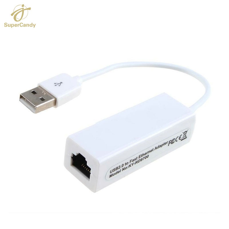 Đầu Chuyển Đổi Usb 2.0 Sang Rj45 Ethernet Lan 10 / 100mbps Cho Win 7 / 8 / 10