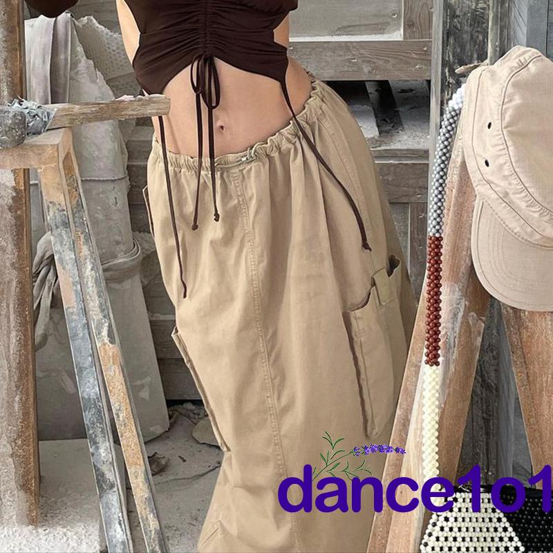 Chân Váy Dài Màu Sắc Retro Khiêu Vũ1O1-Y2k