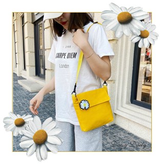 TÚI ĐEO CHÉO THỜI TRANG HÀN QUỐC ĐÍNH HOA CÚC DAISY CỰC TIỆN LỢI