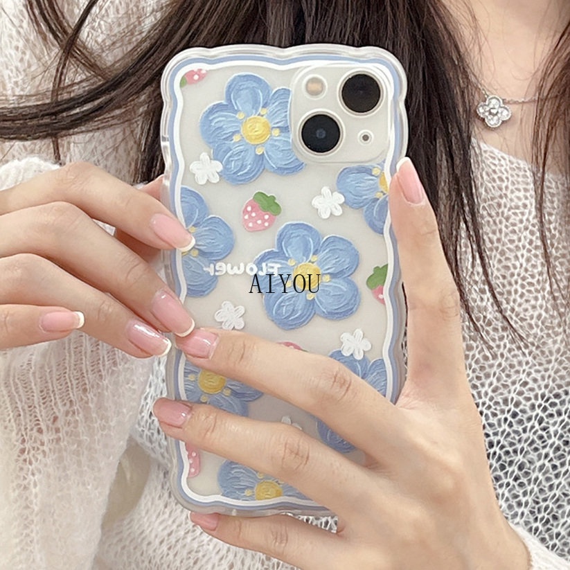 Ốp Lưng Silicone DẻO HìNh Quả Việt QuấT Và Hoa Cho iPhone 14 Pro Max 13 12 Mini 11 Pro Xs Max 13Pro 12Pro SE2 X XR 8 7 Plus