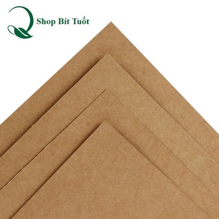 ☊✢giấy kraft bìa cứng a4 làm thiệp handmade trang trí hộp quà định lượng 250 - 350gsm tệp 100 tờ