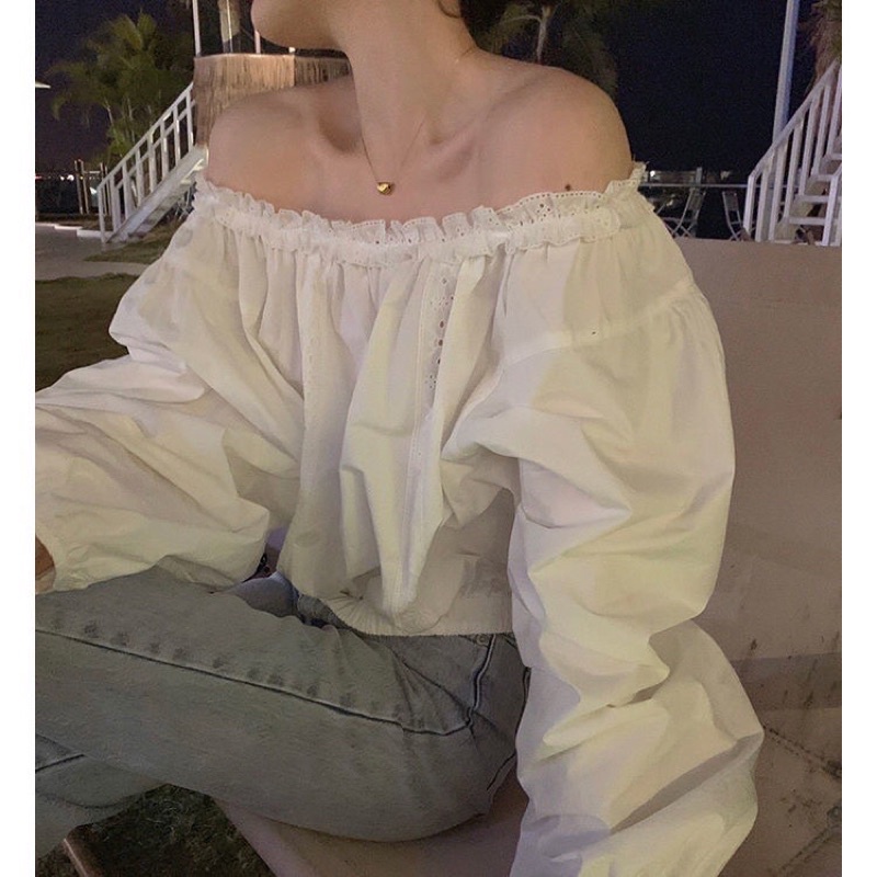 Áo trễ vai tay bồng siêu hot