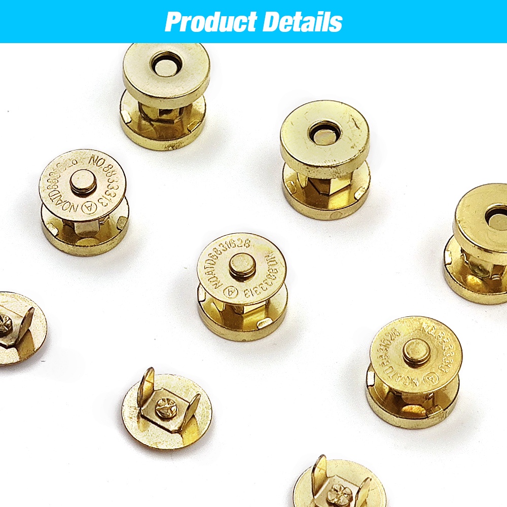 Khóa Cài Nam Châm 14mm / 18mm Chuyên Dụng Cho Túi Xách / Ví DIY