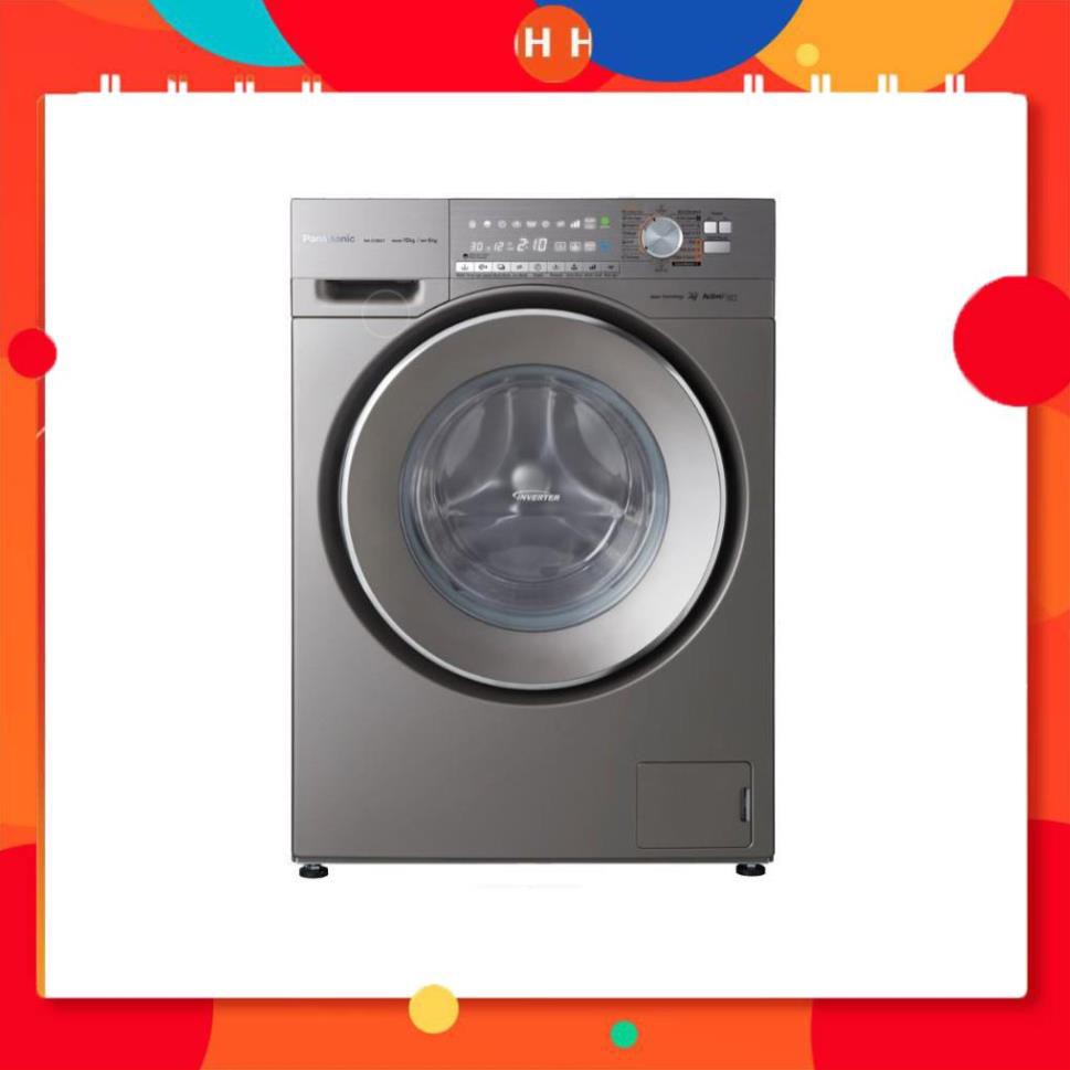 [ VẬN CHUYỂN MIỄN PHÍ KHU VỰC HÀ NỘI ] Máy giặt Panasonic cửa ngang 10 kg giặt 6 kg sấy( bạc) NA-S106X1LV2 24h