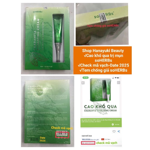 Cao mụn khổ qua soHERBs, Sữa Rửa Mặt Dạng Gel soHERBs Cho Da Dầu Mụn,Nhạy Cảm giảm Mụn Mờ Thâm , Cấp Ẩm