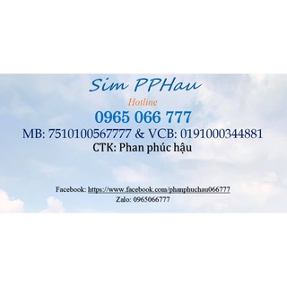 Sim Viettel PPhau