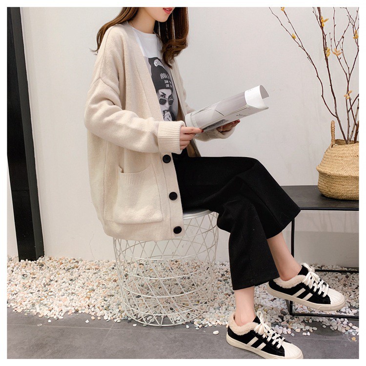 [Giảm 10K: Mã VENU10K] Áo khoác len cardigan chất mịn đẹp hàng quảng châu cao cấp | BigBuy360 - bigbuy360.vn