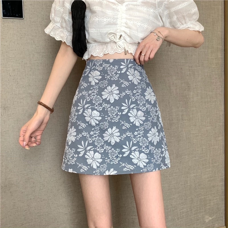 Chân váy chữ A vải gấm sang chảnh, chân váy ngắn công sở 2 lớp có quần trong [Quảng Châu cao cấp] | BigBuy360 - bigbuy360.vn