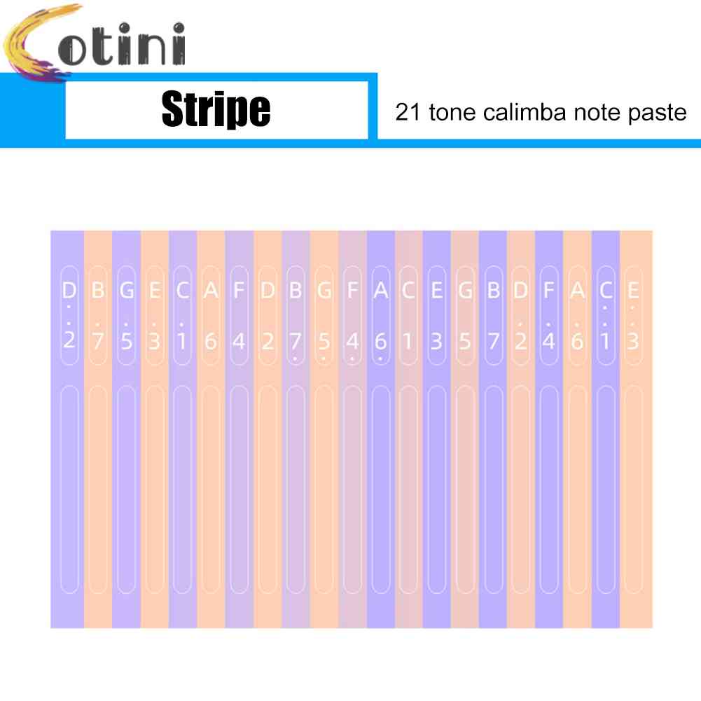 Miếng Dán Phím Đàn Kalimba 21 Phím Cho Người Mới Bắt Đầu