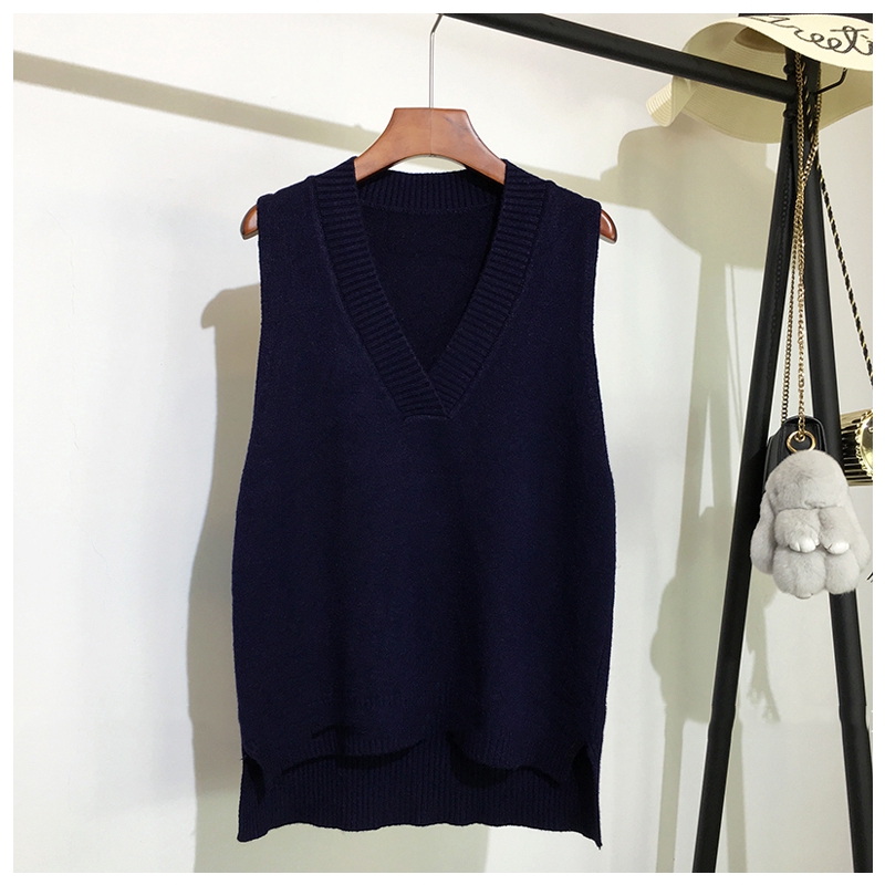 Áo Len Không Tay Cổ Chữ V Dáng Rộng Thời Trang Dành Cho Nữ | BigBuy360 - bigbuy360.vn