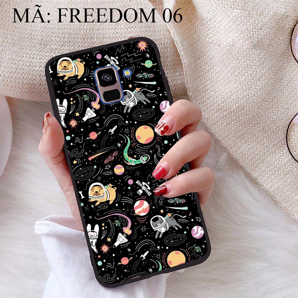 Ốp lưng Samsung A8 Plus 2018 viền dẻo TPU BST Phong Cách Freedom