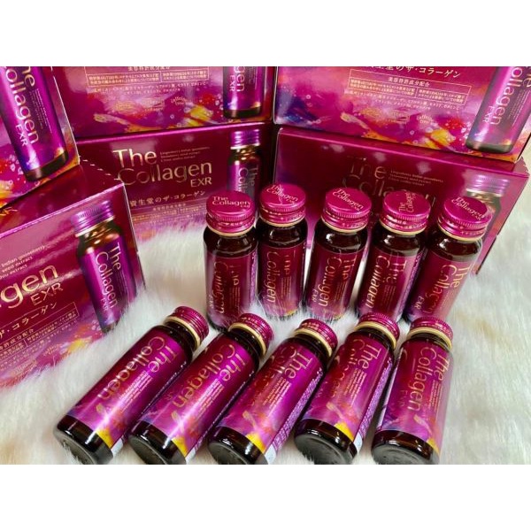 Nước Uống Trắng Da COLLAGEN THE SHISEIDO NEW 8 Nội Địa Nhật 1 Hộp 10 Chai - SAKUKO
