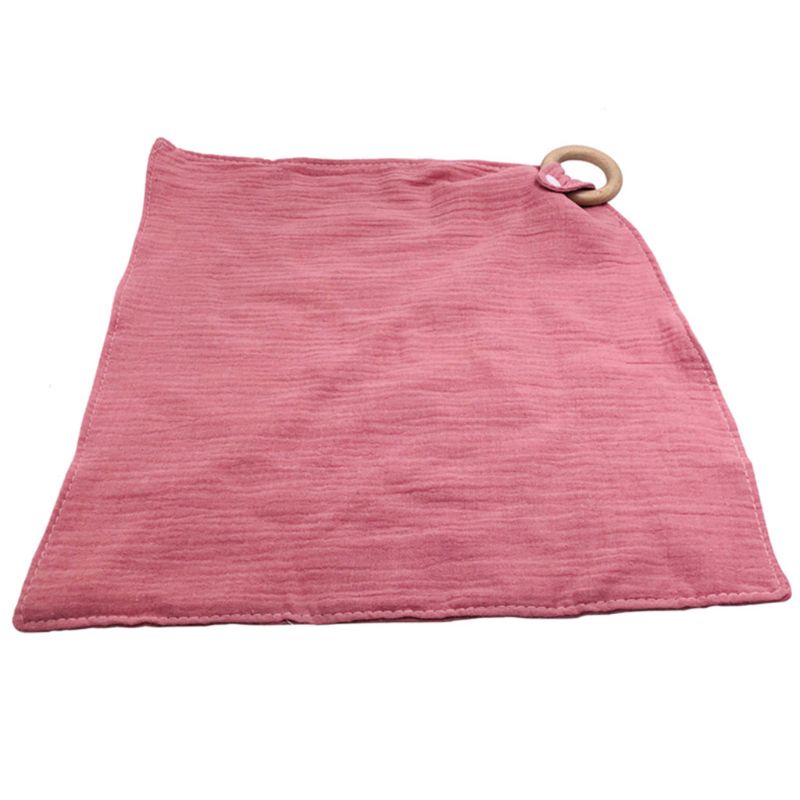 1 Bộ Yếm Cotton Hình Tai Thỏ Cho Bé Ngậm Mọc Răng