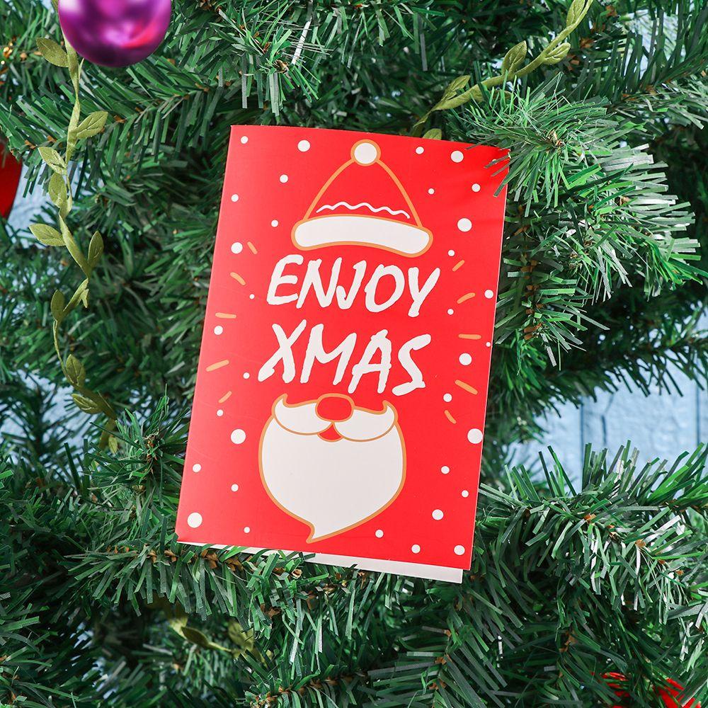 Set 24 Thẻ Giấy Trang Trí Cây Thông Noel