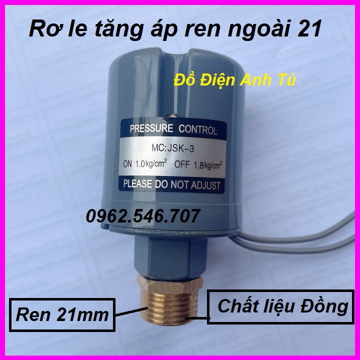 rơ le máy bơm tăng áp tự động ren ngoài 21