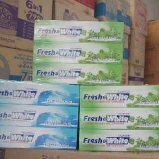 Kem đánh răng Fresh & White - Extra Cool Mint tuýp 160g (6 tuýt/lốc)